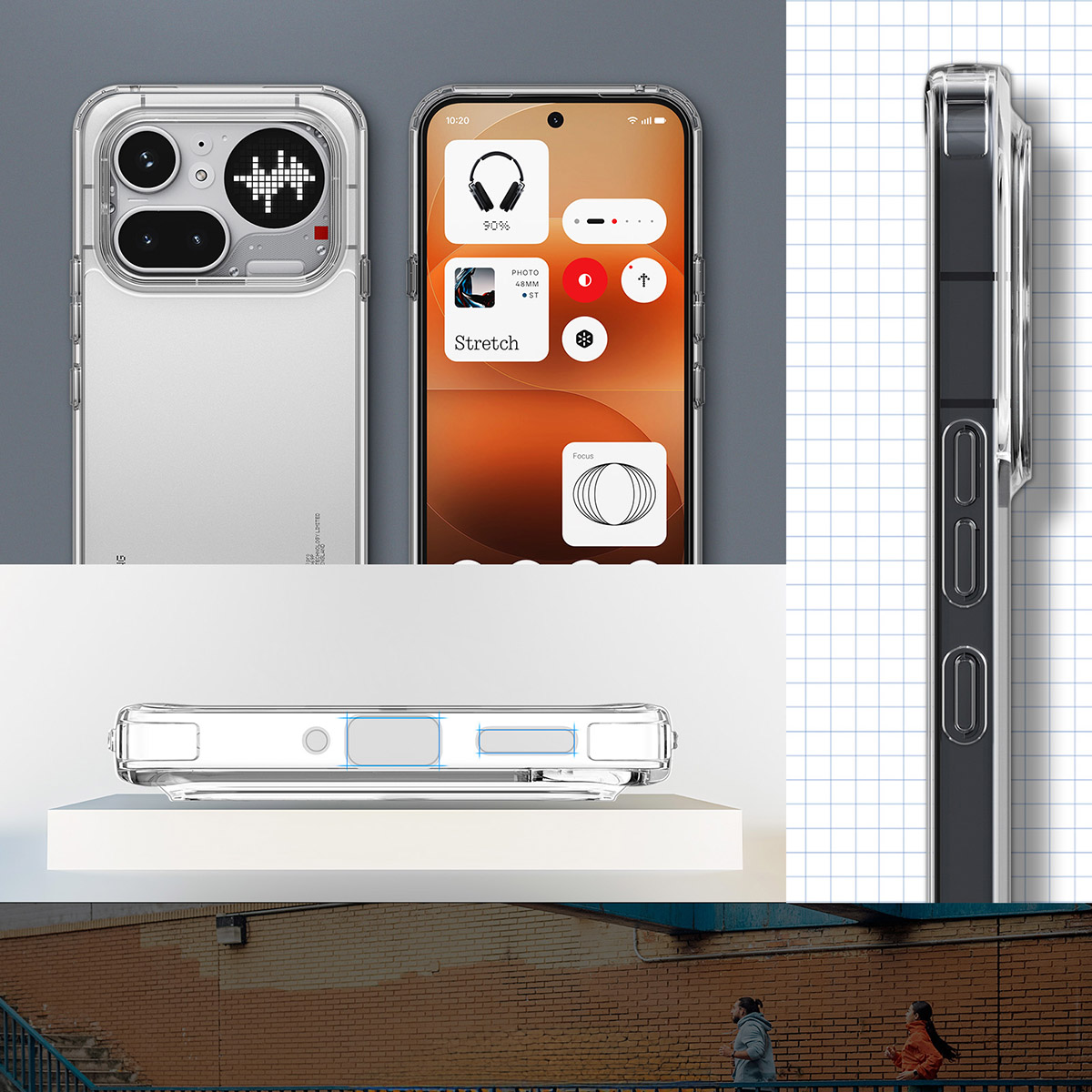 Etui Spigen Ultra Hybrid do Nothing Phone 4a Pro, przezroczyste