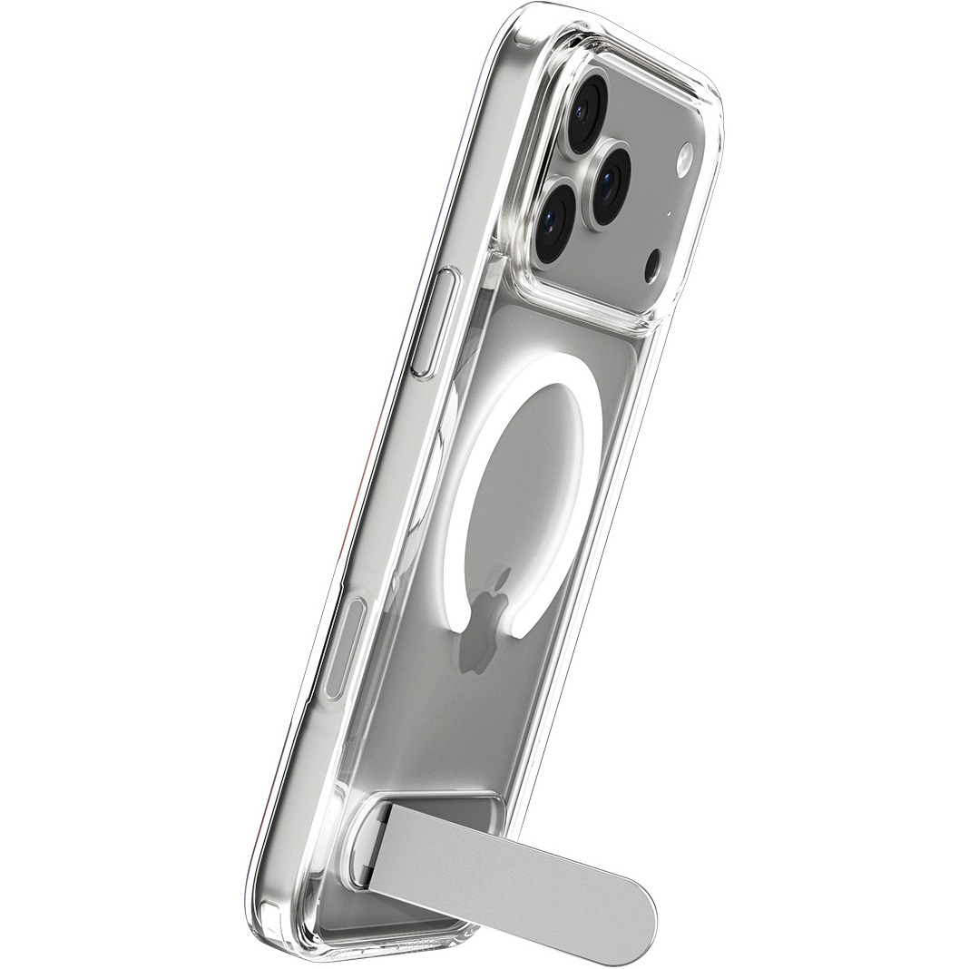 Etui Spigen Ultra Hybrid S Mag MagSafe do Apple iPhone 17 Pro, przezroczysto-białe