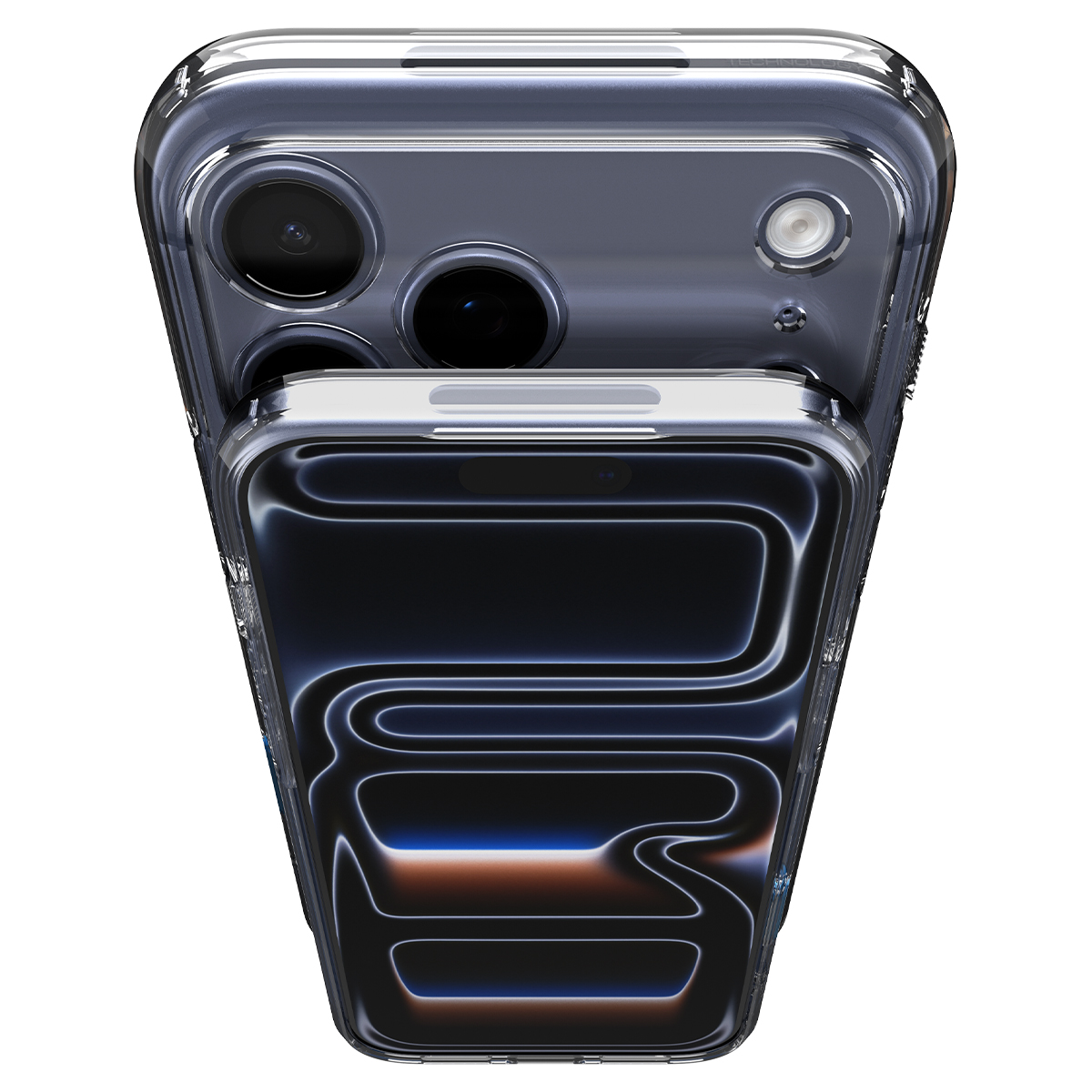Etui Spigen Ultra Hybrid T Mag z MagSafe do Apple iPhone 17 Pro, przezroczysto-granatowe
