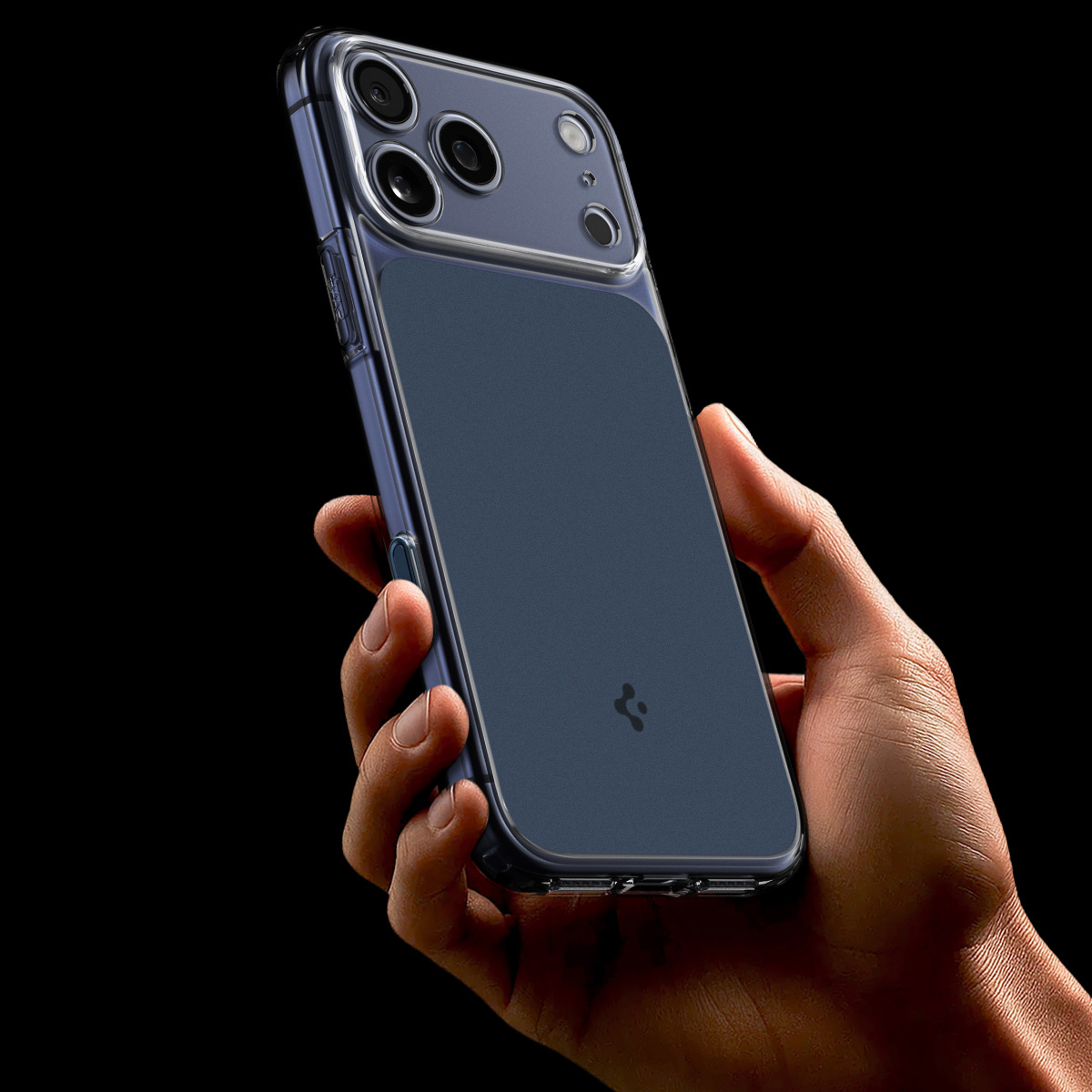 Etui Spigen Ultra Hybrid T Mag z MagSafe do Apple iPhone 17 Pro, przezroczysto-granatowe