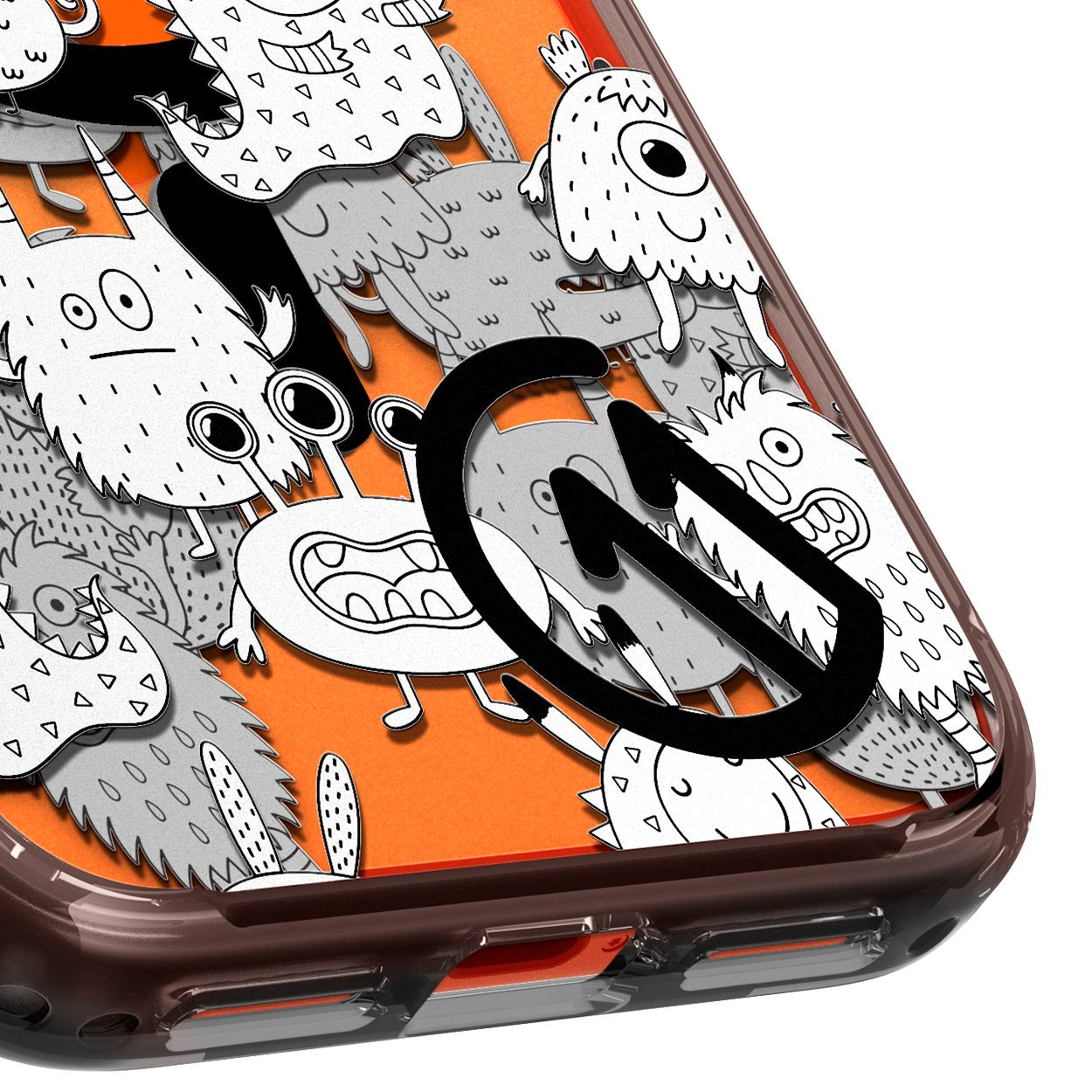 Etui Spigen Ultra Hybrid T Mag z MagSafe do Apple iPhone 17 Pro, szaro-wzorzyste (C11 Inkverse)