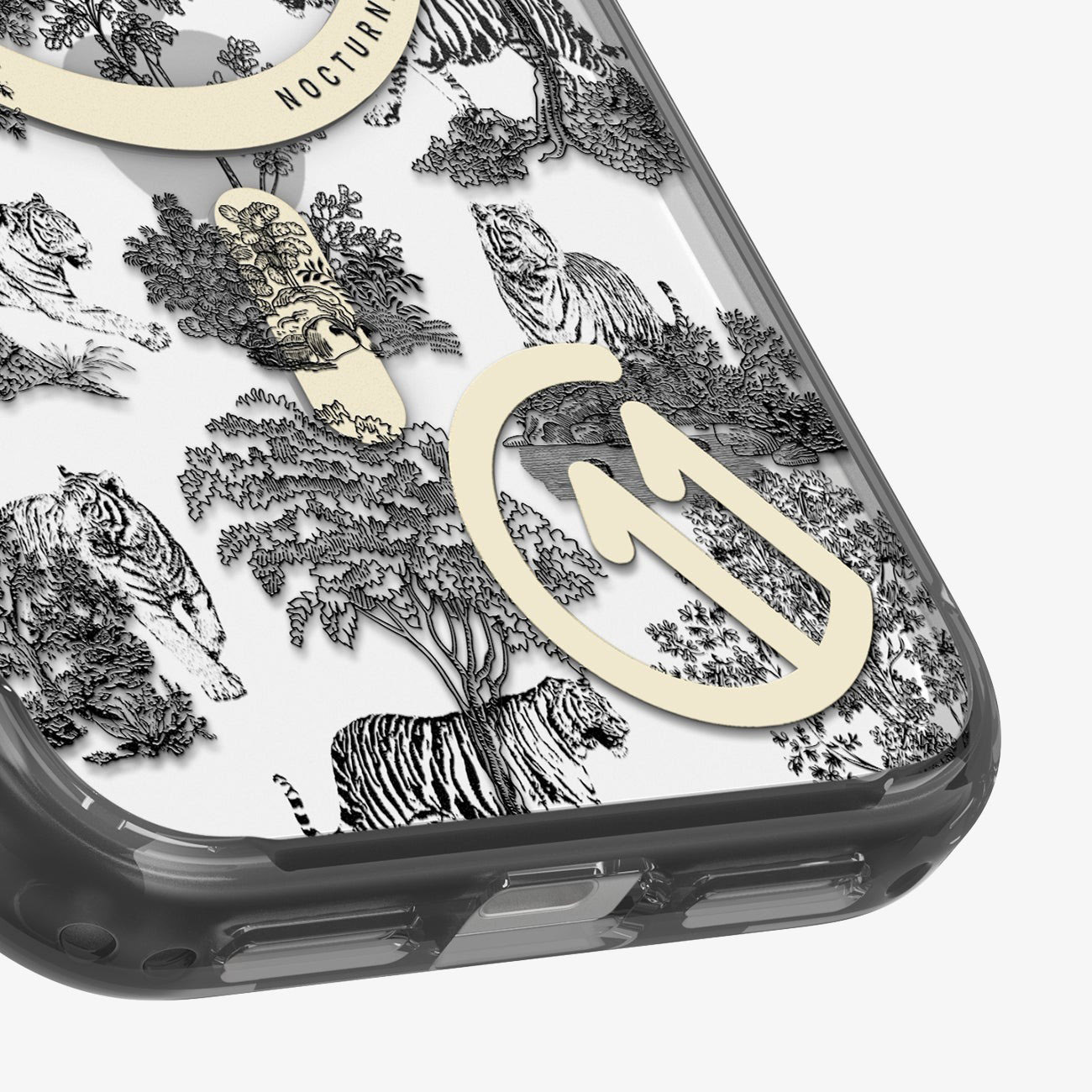 Etui Spigen Ultra Hybrid T Mag z MagSafe do Apple iPhone 17 Pro, przezroczysto-wzorzyste (C11 Nocturne)