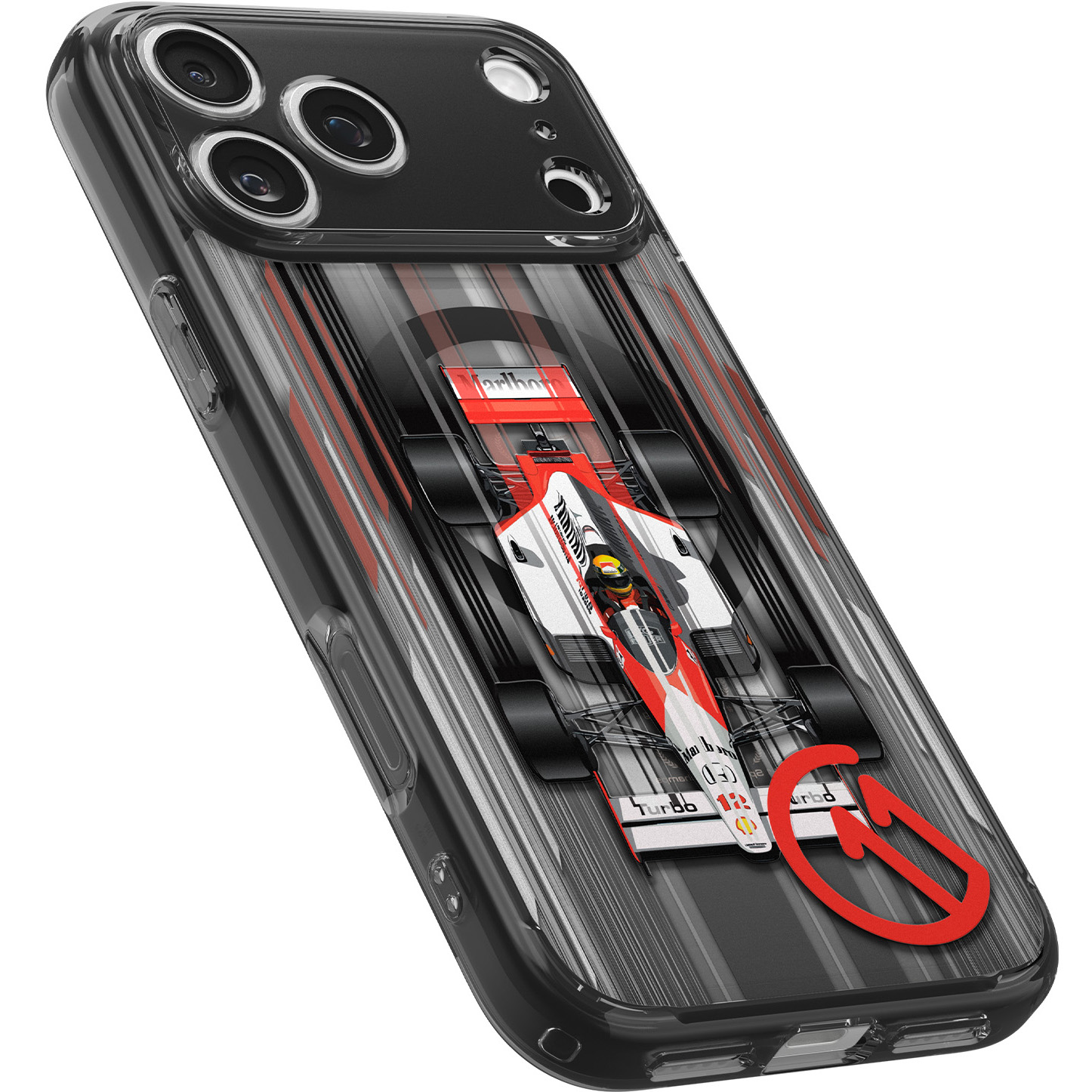 Etui Spigen Ultra Hybrid T Mag z MagSafe do Apple iPhone 17 Pro Max, szaro-wzorzyste (C11 Turbo)