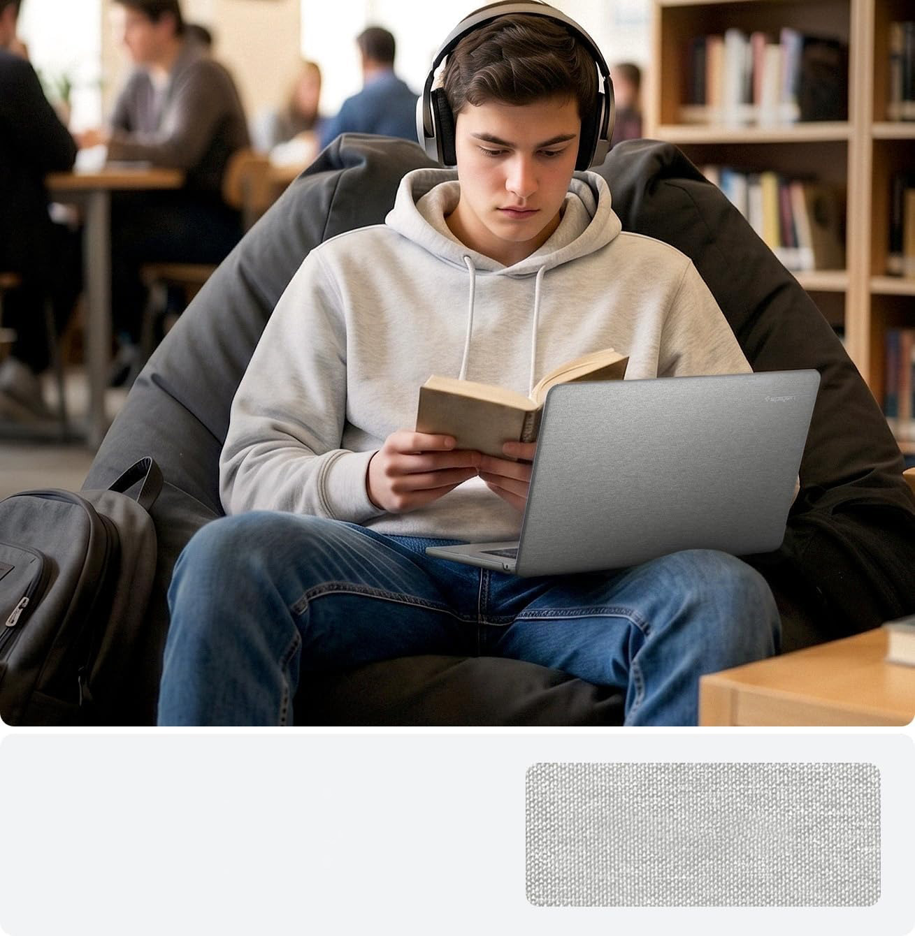 Etui Spigen Urban Fit dla Apple MacBook Air 13 2026-2022, szare