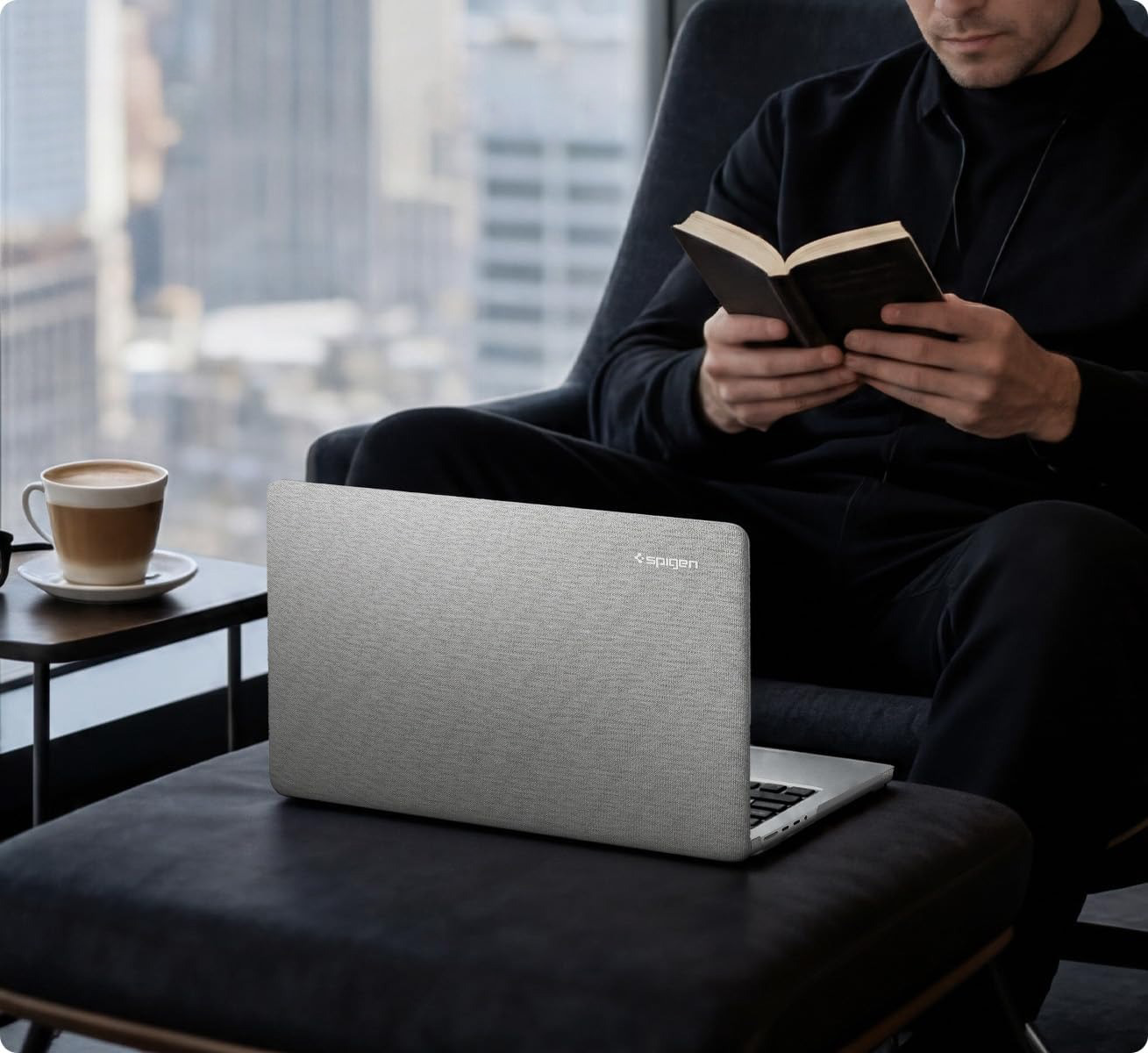 Etui Spigen Urban Fit dla Apple MacBook Pro 16 2026-2021, szare