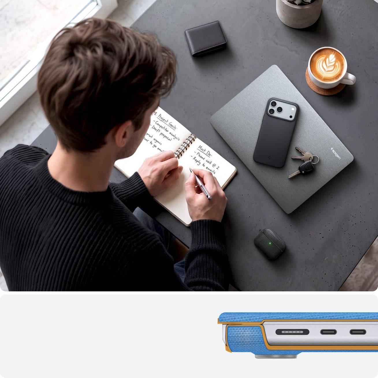 Etui Spigen Urban Fit dla Apple MacBook Pro 16 2026-2021, szare