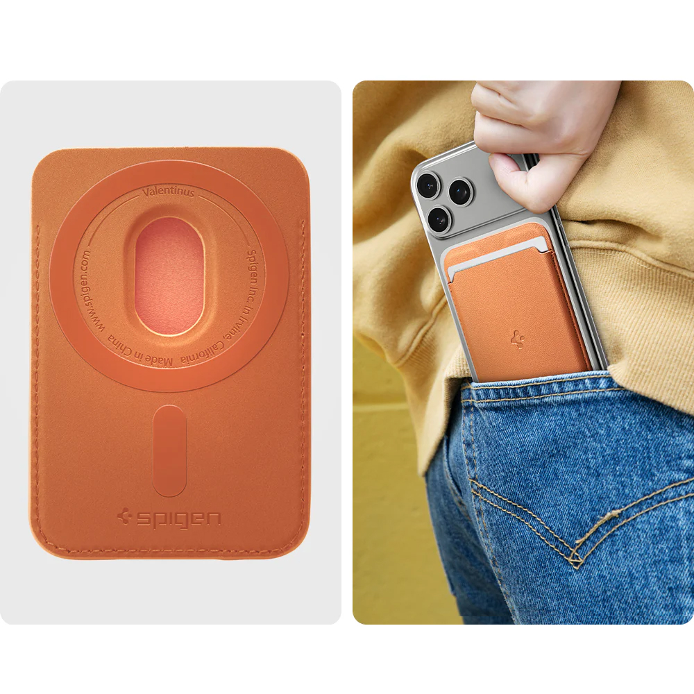 Spigen Valentinus Wallet MagSafe ekologiczna skóra i nowoczesny design