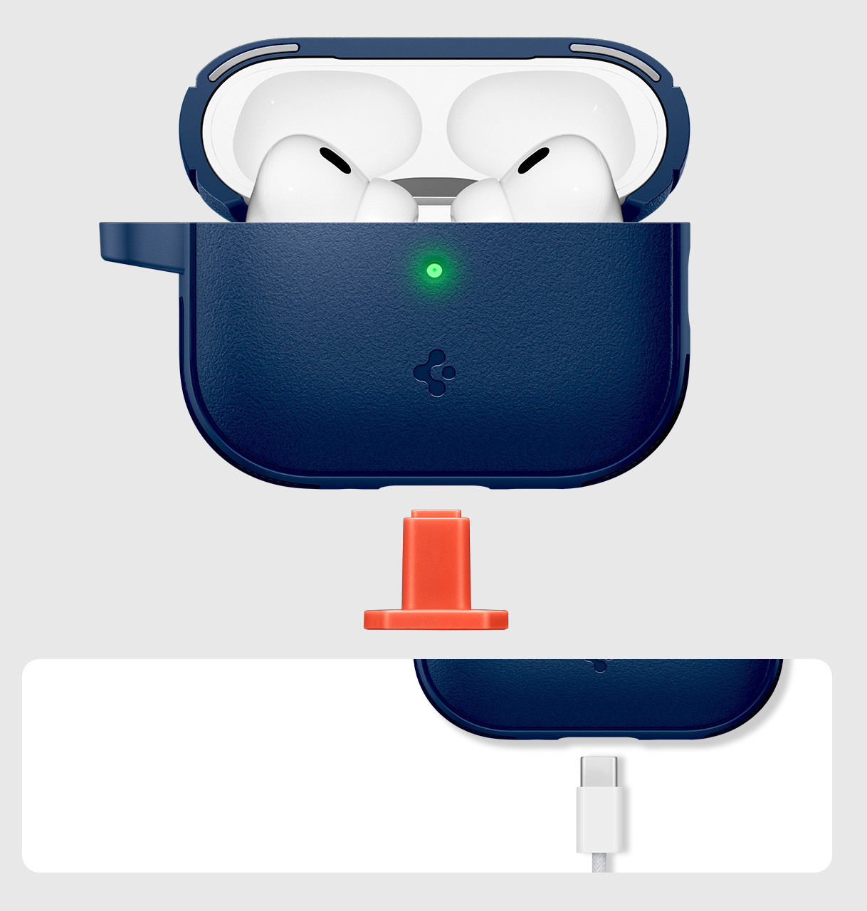 Etui Spigen Vault do Apple AirPods Pro 3, granatowe