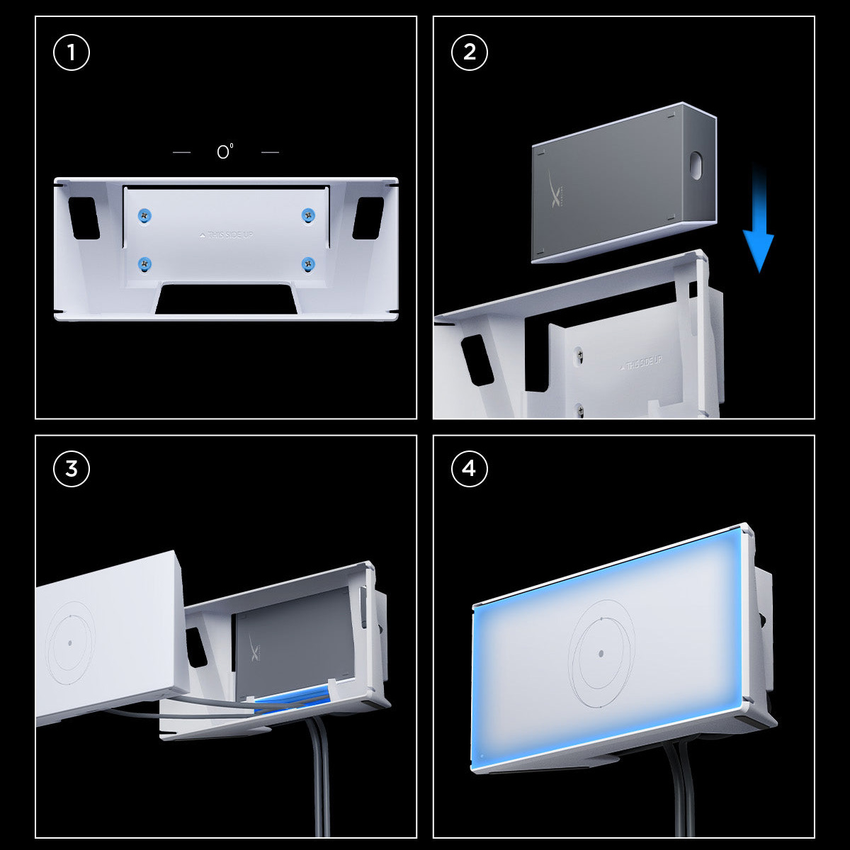 Uchwyt ścienny do Starlink Gen 3, Spigen STL310 Wall Mount, biały