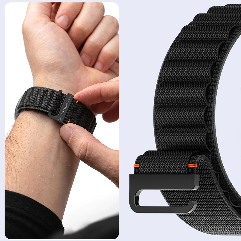 Pasek Spigen WBF1 Band do Galaxy Watch 9 40 mm / 44 mm / 8 40 mm / 44 mm / 8 Classic 46 mm, czarny