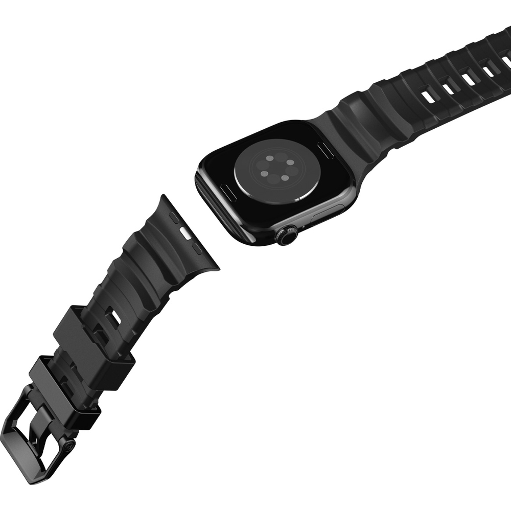 Silikonowy pasek Spigen WBS2 Band do Apple Watch 49/46/45/44 mm, czarny
