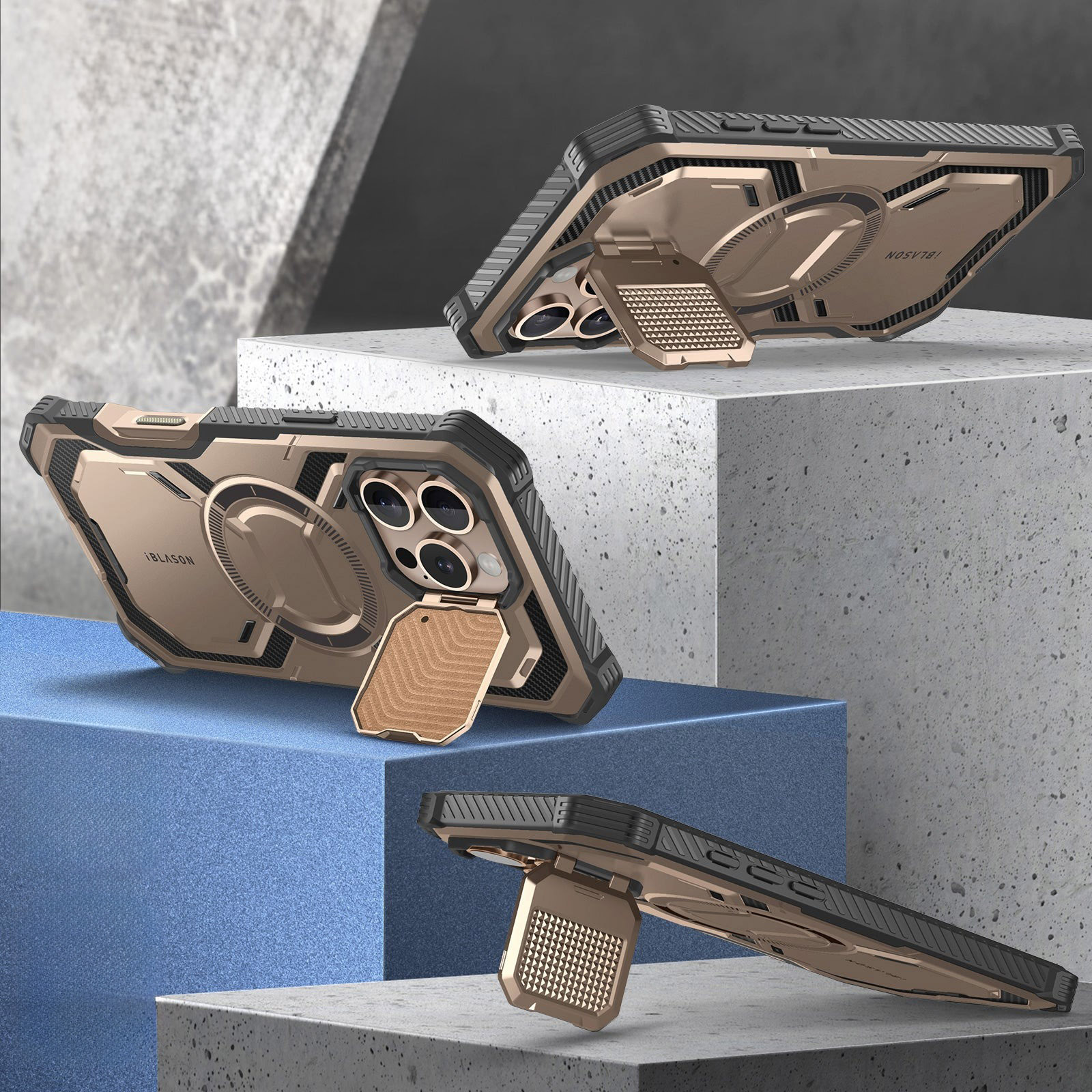 Etui pancerne Supcase i-Blason Armorbox Mag (CC) do iPhone 16 Pro, różowozłote