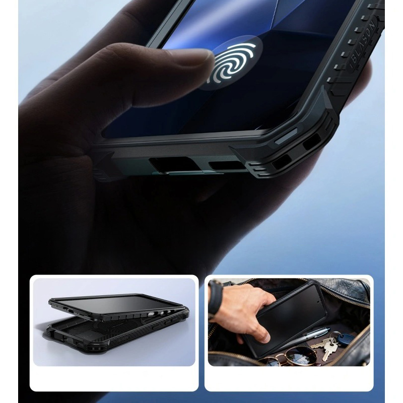 Etui pancerne Supcase i-Blason Armorbox Mag KickStand SP do Galaxy S26, czarne