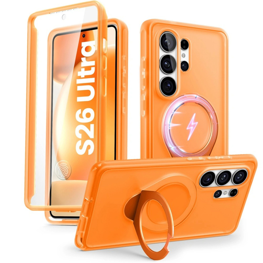 Etui Supcase i-Blason Cosmo Mag RingStand z MagSafe do Galaxy S26 Ultra, pomarańczowe