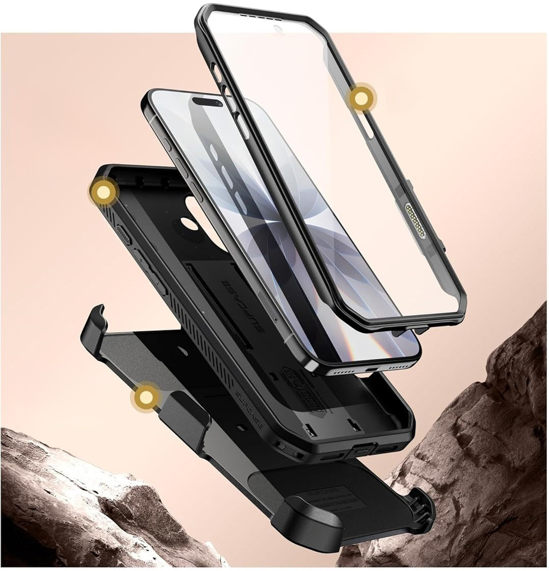 Etui pancerne Supcase Unicorn Beetle Pro (CC) do iPhone 17, czarne