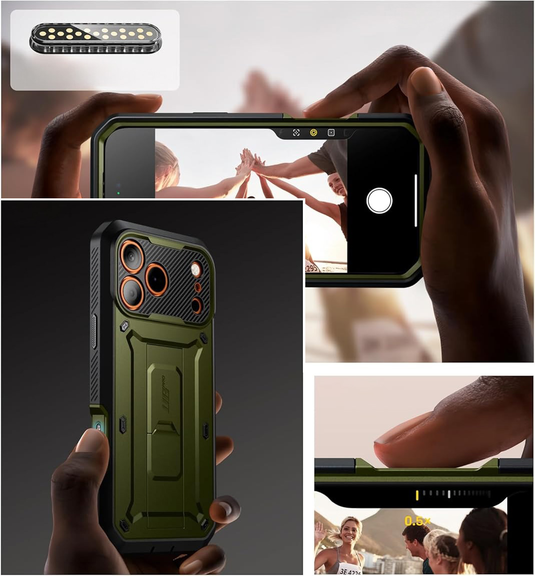 Etui pancerne Supcase Unicorn Beetle Pro (CC) do iPhone 17 Pro, zielone