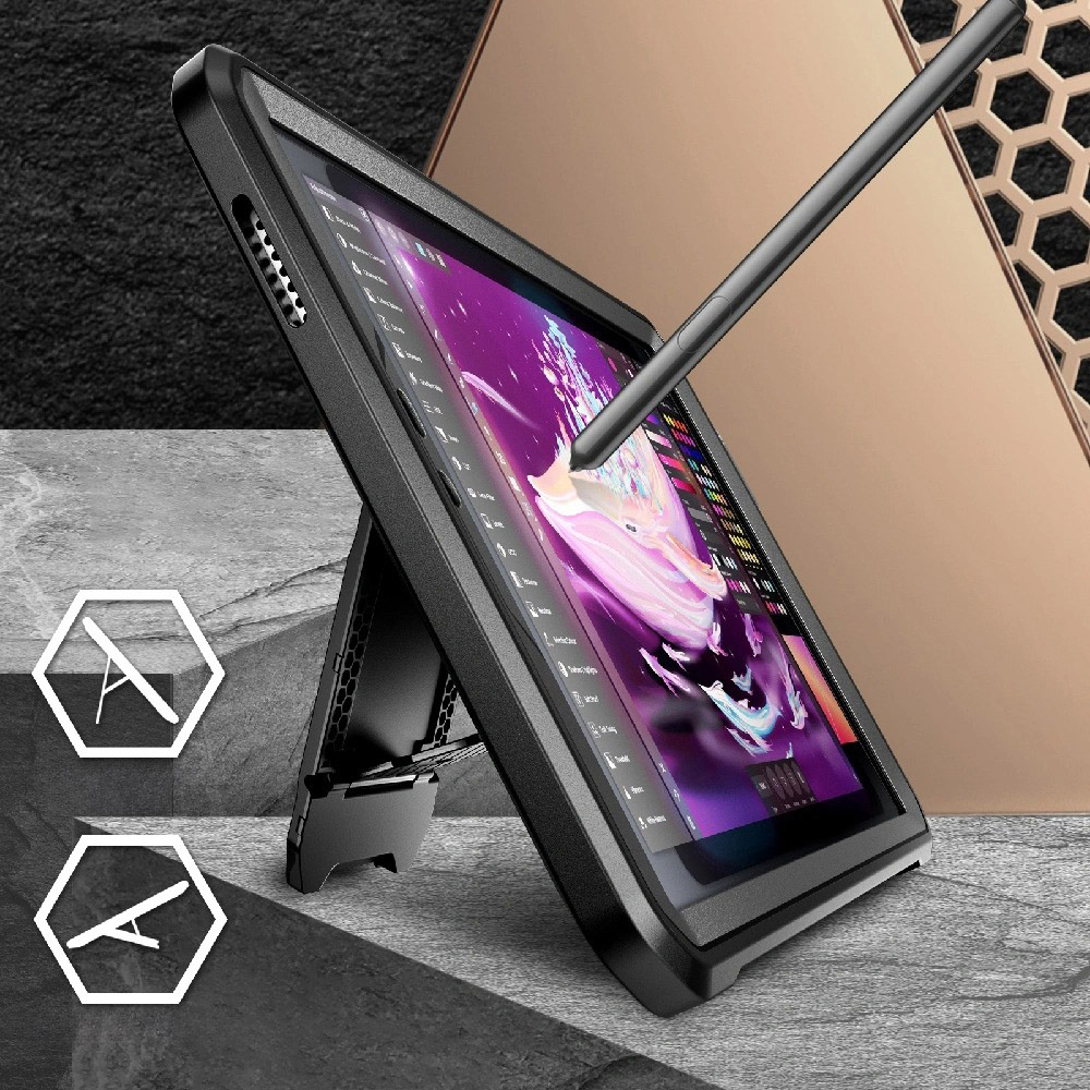 Etui pancerne Supcase Unicorn Beetle Pro do Galaxy Tab A11, czarne