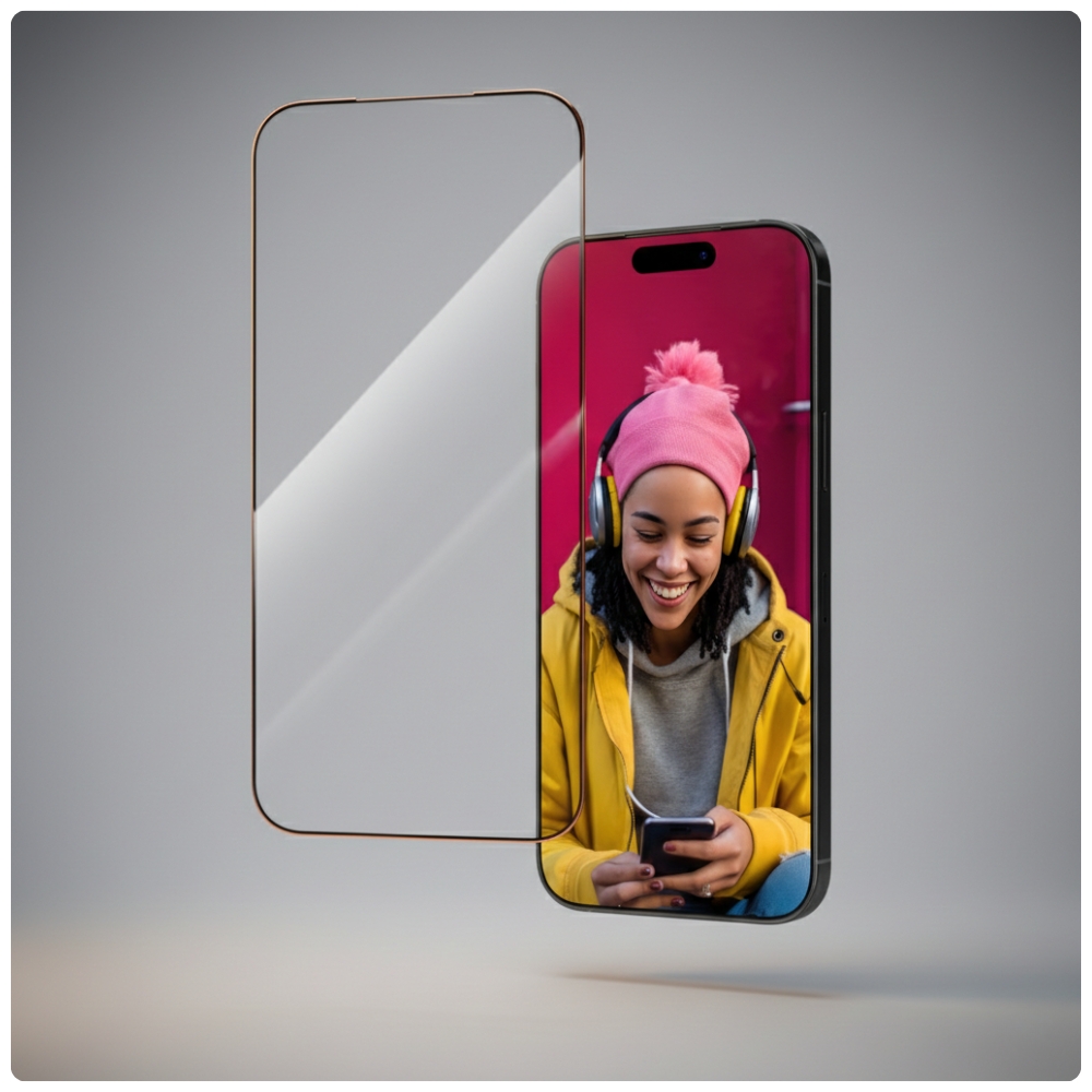 Pełne szkło ochronne YAXO AR Superhard Armor Glass z czarną ramką do iPhone 17 Pro Max