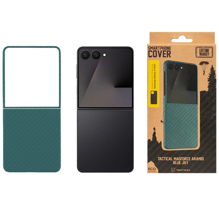 Pancerne etui Tactical MagForce Aramid do Samsung Galaxy Z Flip7, niebieskie