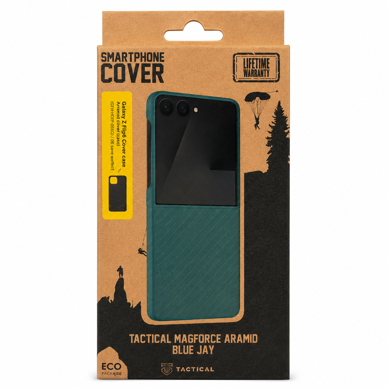 Pancerne etui Tactical MagForce Aramid do Samsung Galaxy Z Flip7, niebieskie