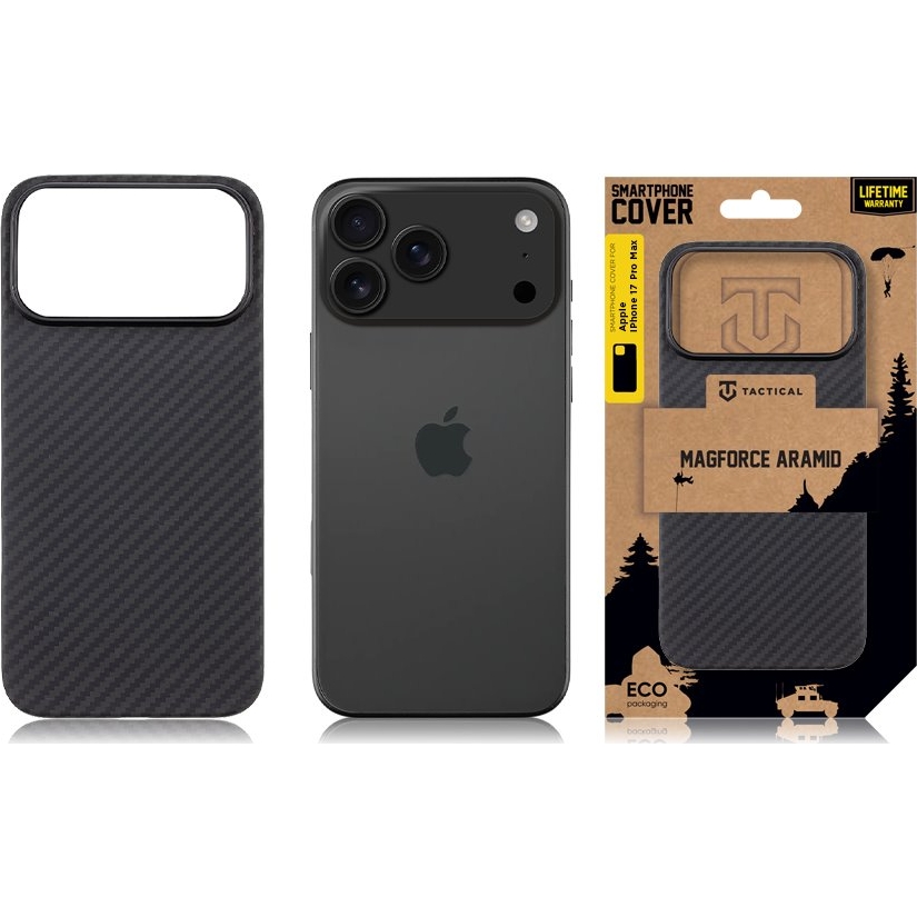 Etui Tactical MagForce Aramid do iPhone 17 Pro Max, czarne
