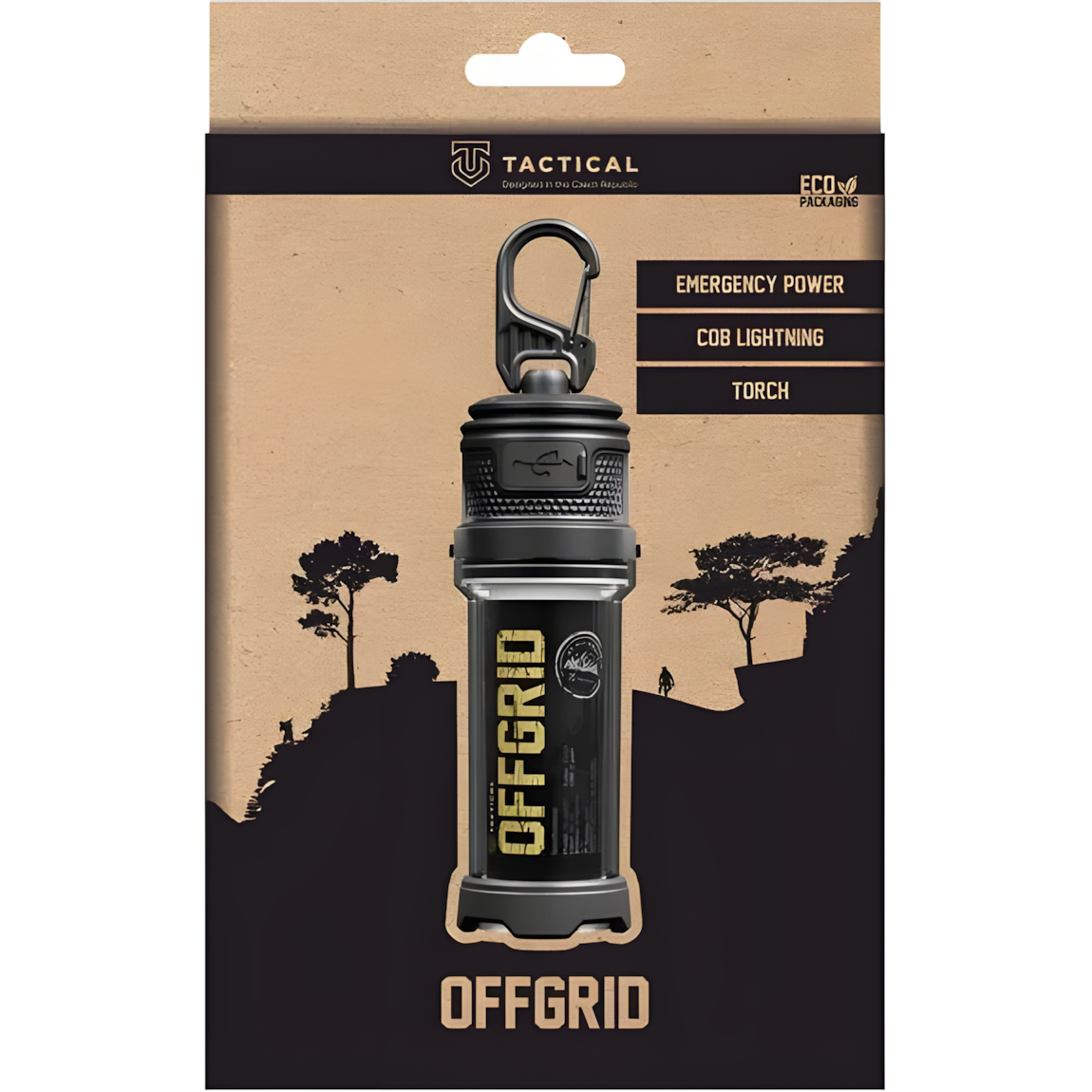 Tactical OffGrid SB-6623B, ładowanie USB-C ekologiczne opakowanie praktyczna mobilna, [kolor-nazwa]