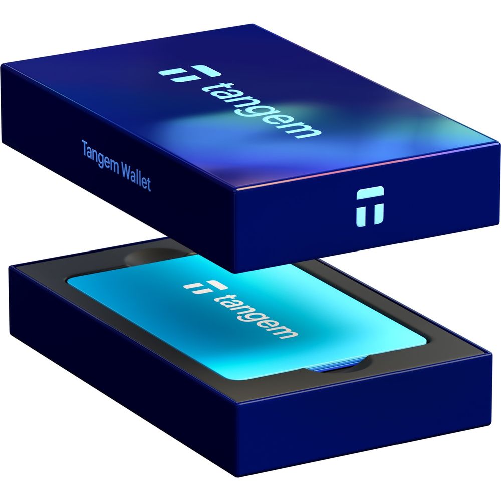 Portfel sprzętowy do kryptowalut Tangem Wallet Hyperblue, zestaw kart NFC, 3 sztuki. Wygodny portfel do kryptowalut, codzienne użytkowanie.