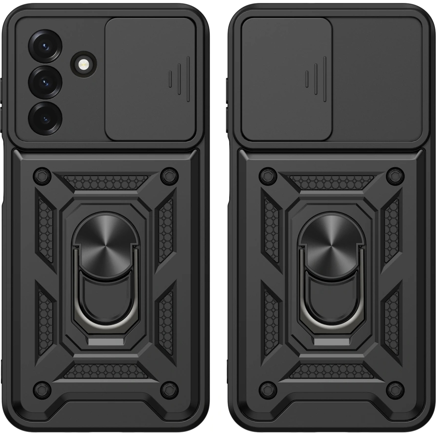 Plecki z uchwytem na palec Tech-Protect Camshield Pro do Galaxy A26, A18, A17, czarne