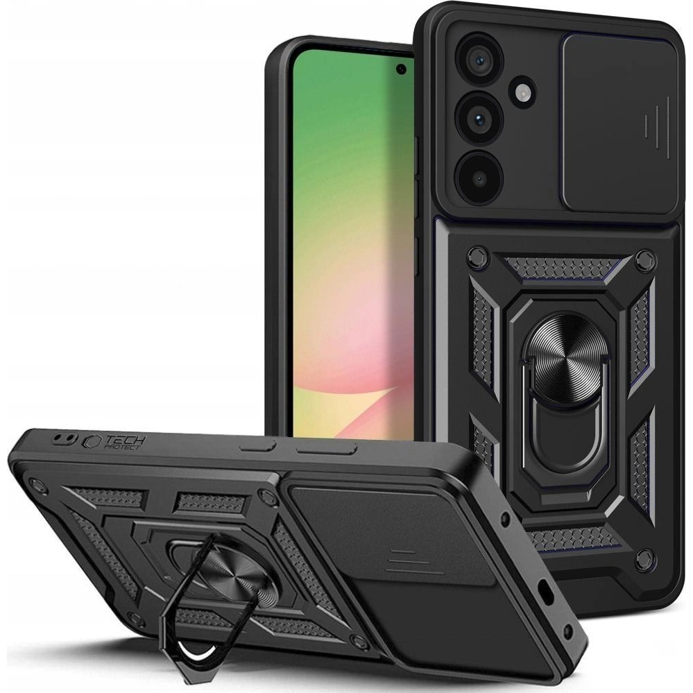 Etui z sliderem ochronnym Tech-Protect Camshield Pro do Galaxy A27 5G, czarne