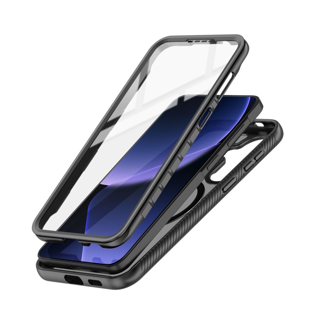 Etui Tech-Protect Defense do MagSafe do Galaxy A57, czarne matowe