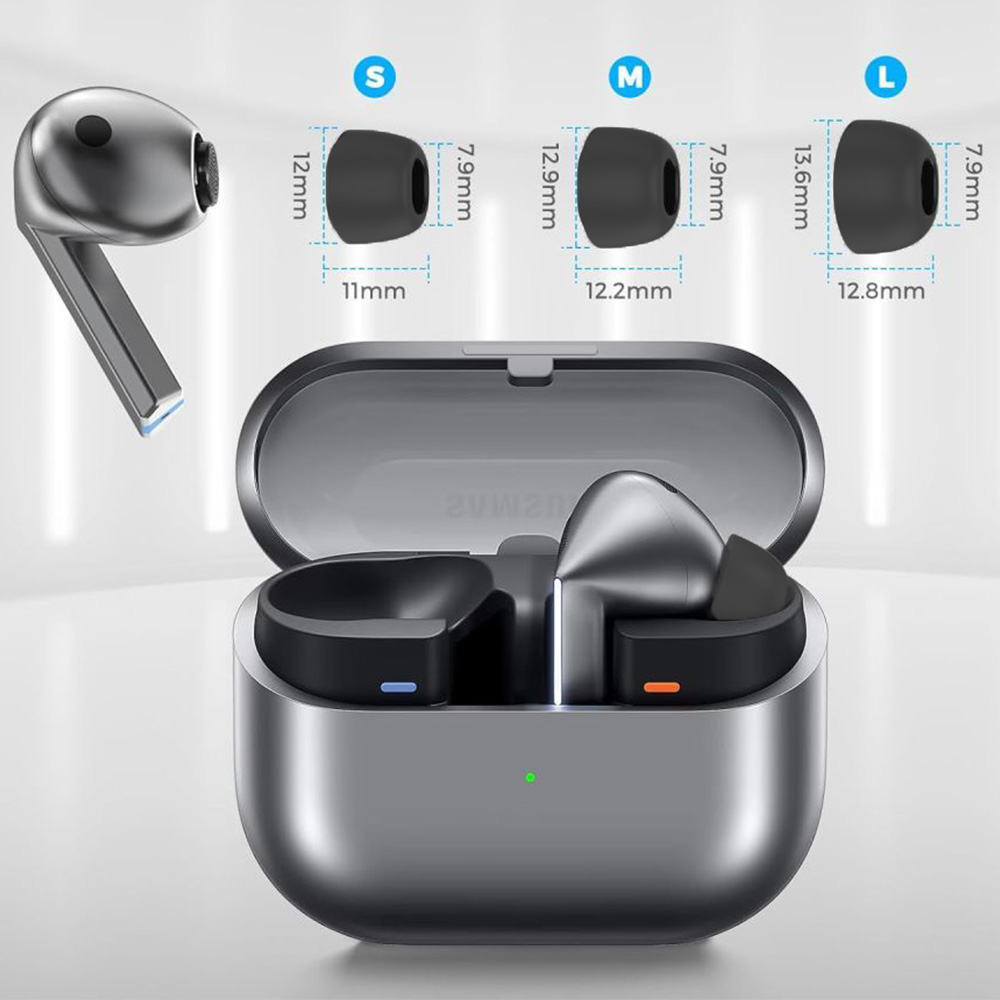 Nakładki douszne do słuchawek, Tech-Protect Ear Tips 3-pack do Galaxy Buds 3 Pro, ciemnoszare