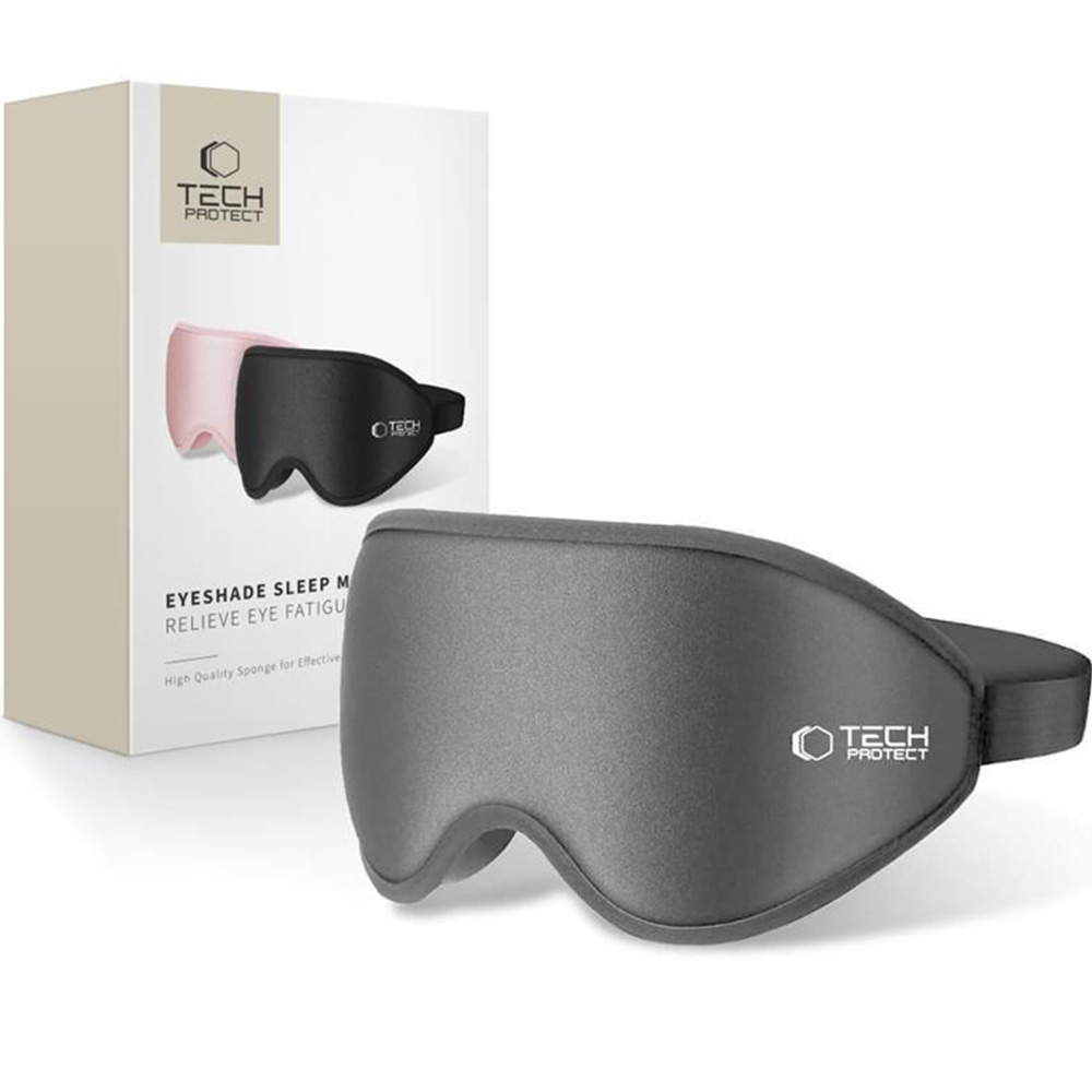 Maska na oczy bezuciskowa Tech-Protect Eyeshade Sleep, szara