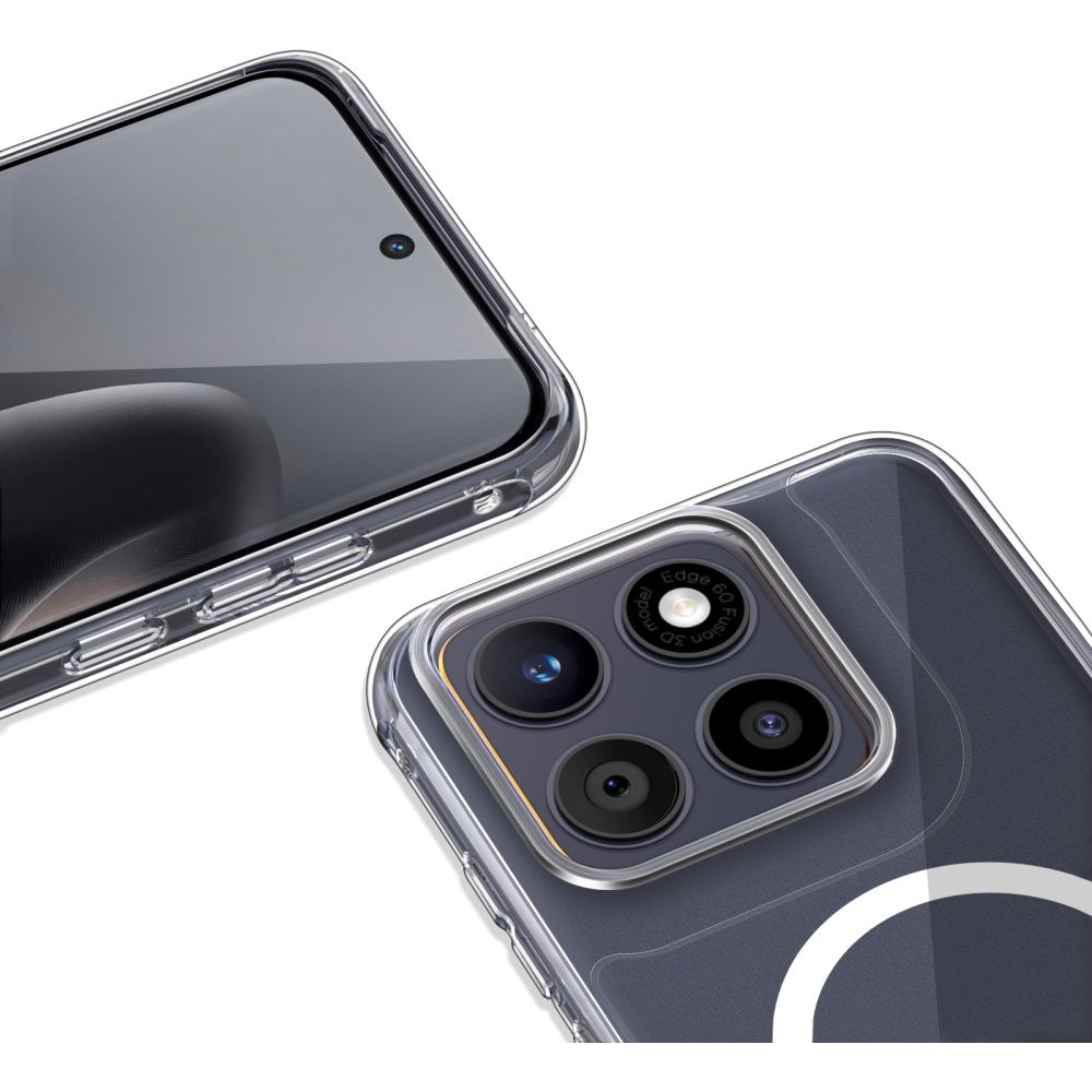 Etui Tech-Protect Flexair Hybrid do MagSafe do Motorola Edge 70 Fusion / Fusion+ Plus 5G, przezroczyste