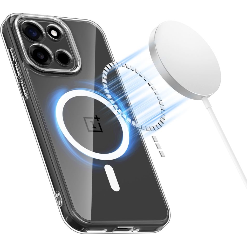 Etui Tech-Protect Flexair Hybrid do MagSafe do Oneplus Nord 6, przezroczyste