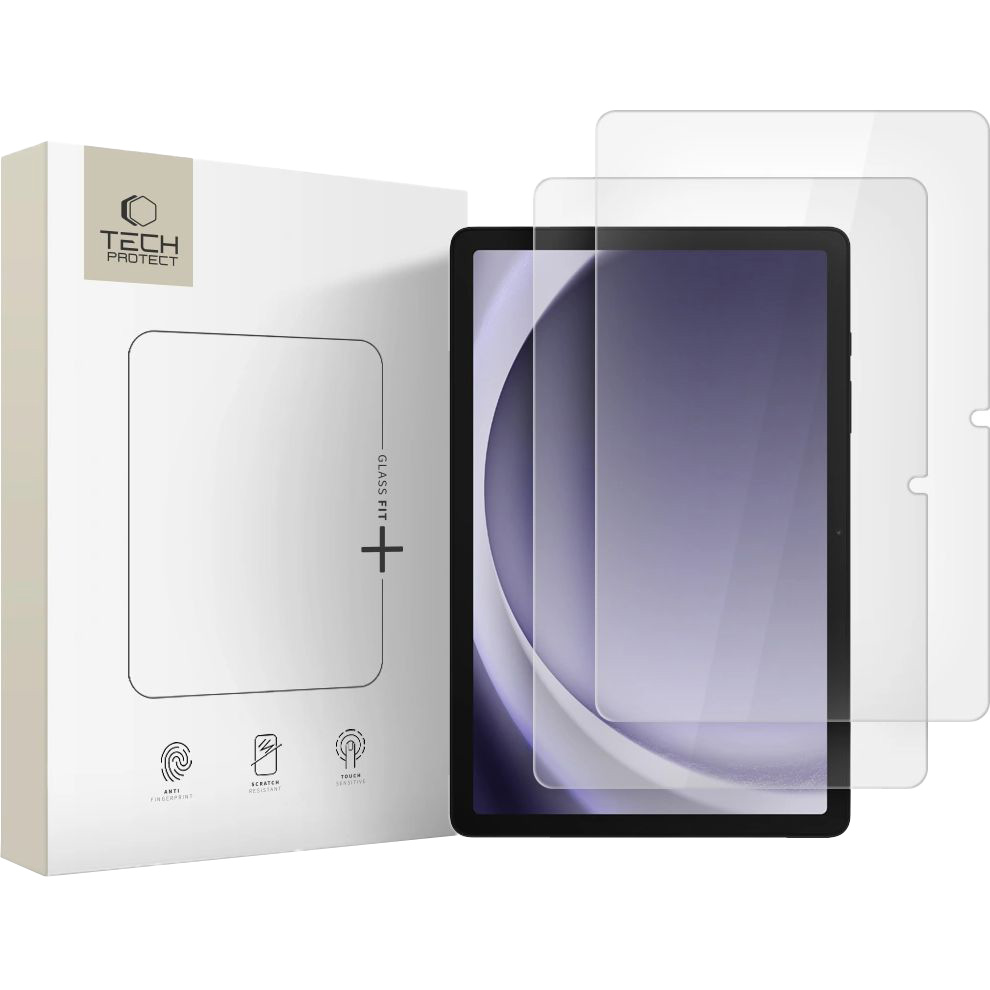 Szkło hartowane Tech-Protect Glass Fit+ do Samsung Galaxy Tab A11 Plus / A9 Plus, 2 sztuki