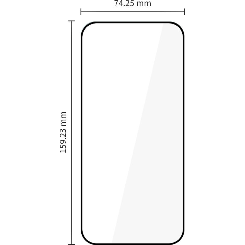 Szkło hartowane Tech-Protect Glass Fit+ do Motorola Moto G77 5G / Moto G67 5G, 2 sztuki, przezroczyste z czarną ramką