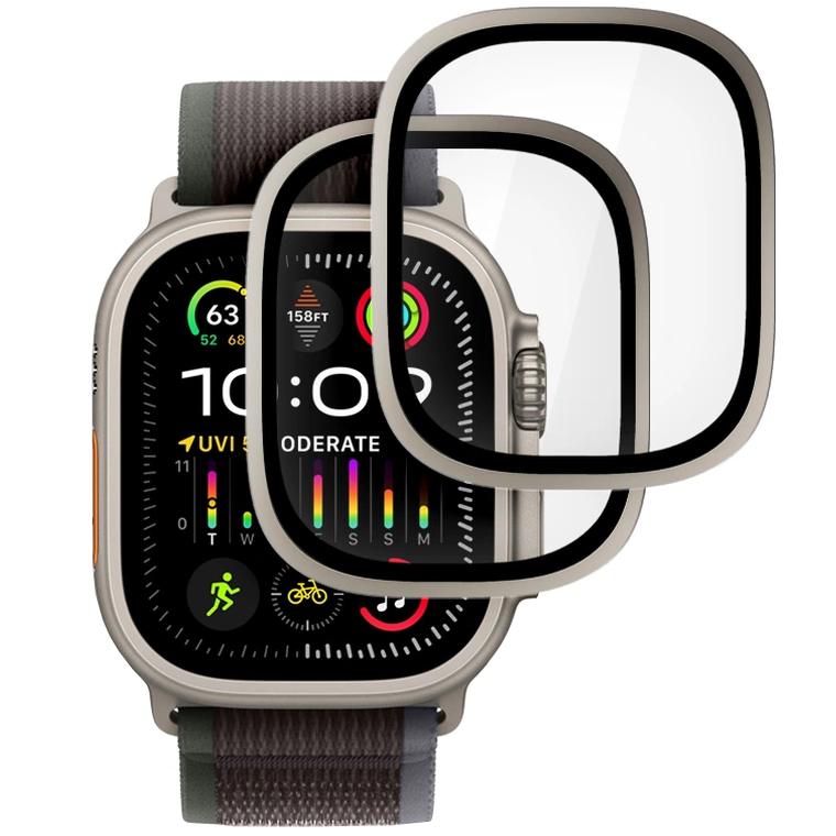 Tech-Protect Glass Ring, intuicyjny montaż proste zabezpieczenie smartwatch trwałość, tytanowe