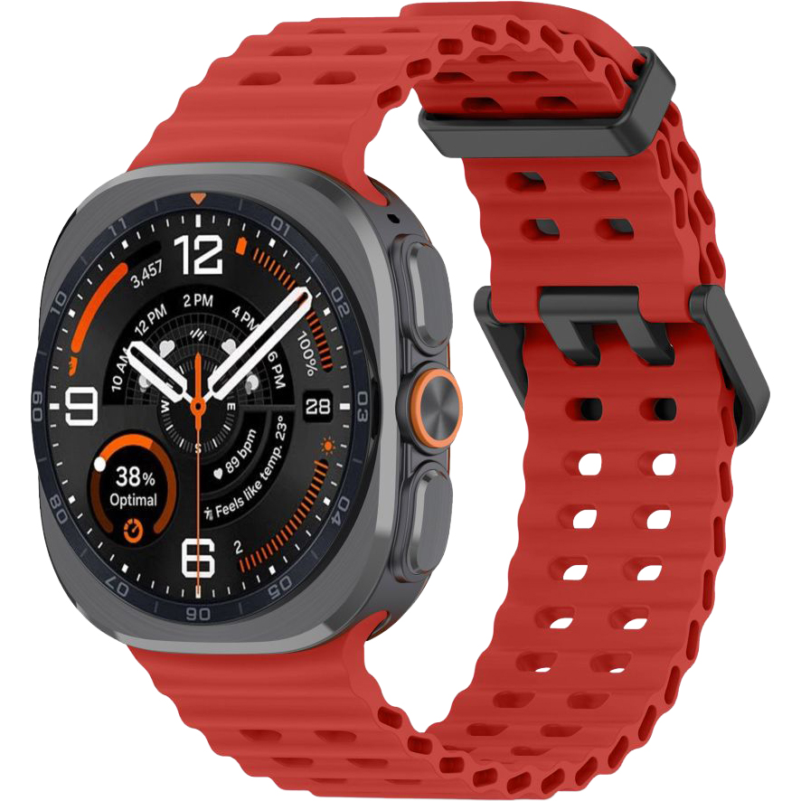 Pasek marki Tech-Protect z serii Iconband Pro dla Galaxy Watch Ultra 2 / Ultra, czerwone