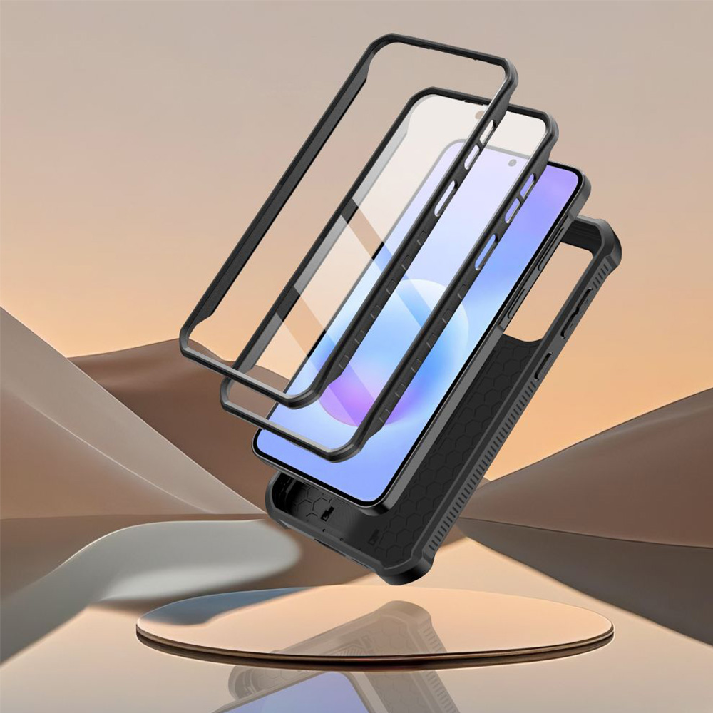 Etui pancerne Tech-Protect Kevlar Cam+ 2-Set do Galaxy A57 5G, czarne