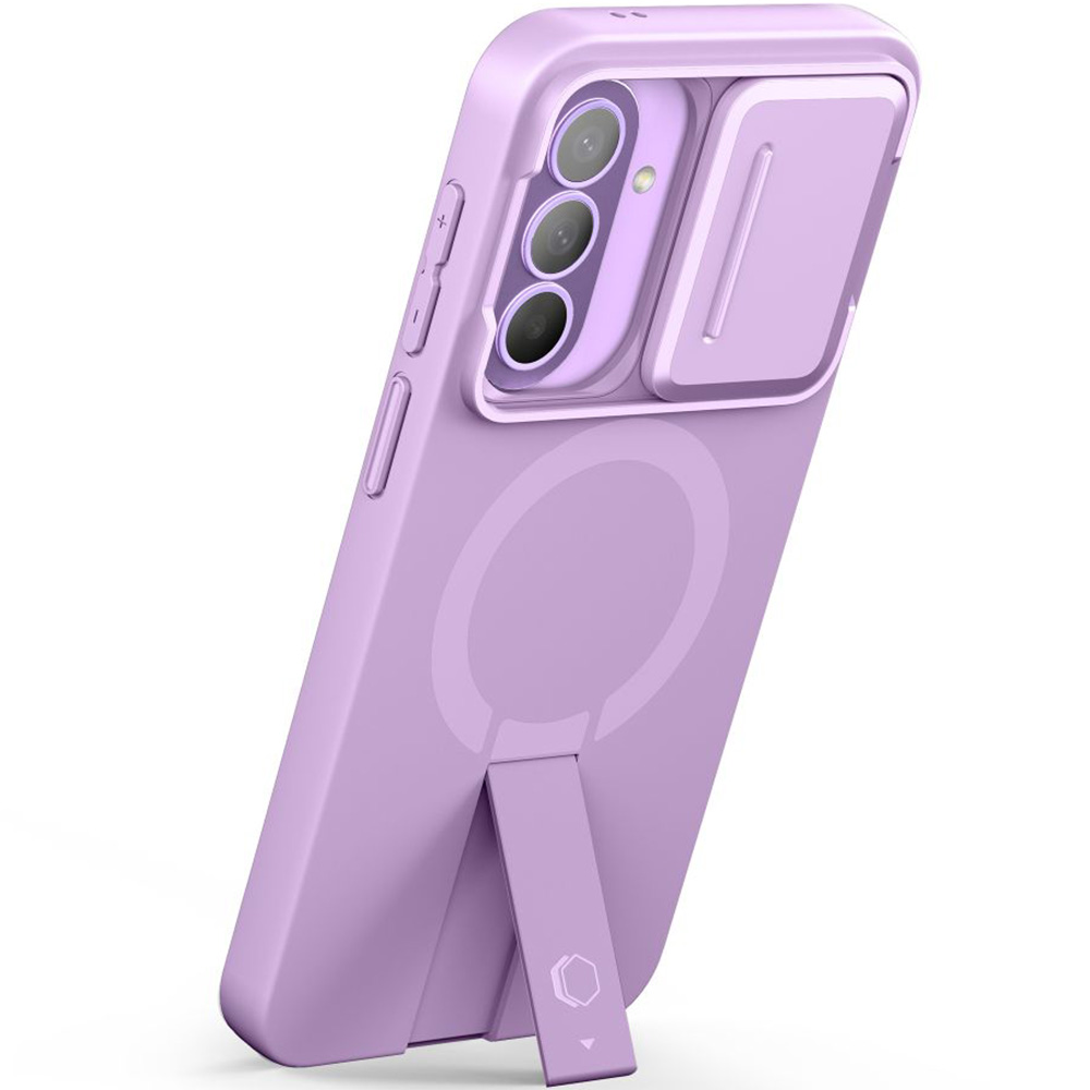 Etui z osłoną aparatu Tech-Protect Kevlar Aura do Galaxy A57 5G do MagSafe, fioletowe