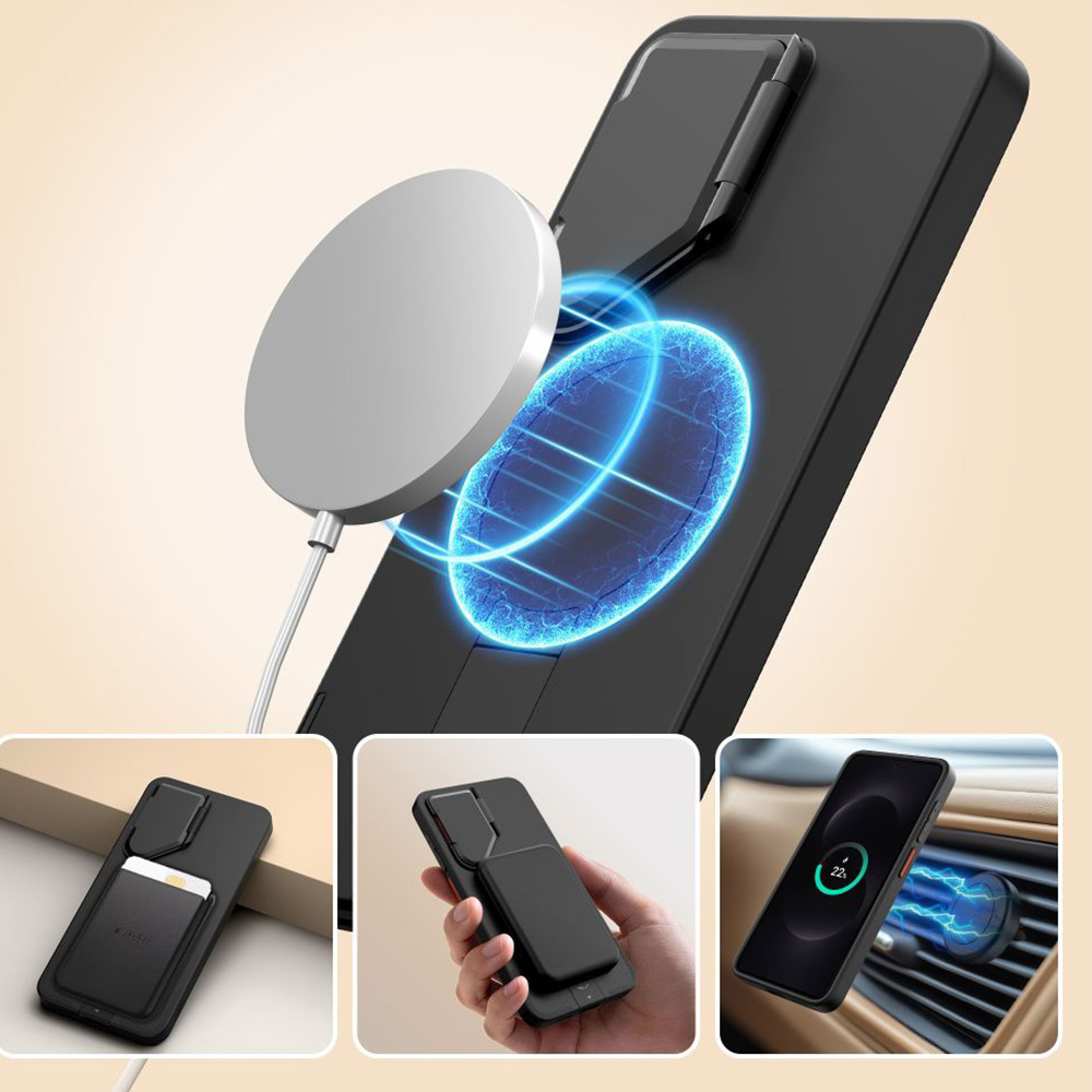 Etui Tech-Protect Kevlar Aura do Galaxy S26 do MagSafe, czarne