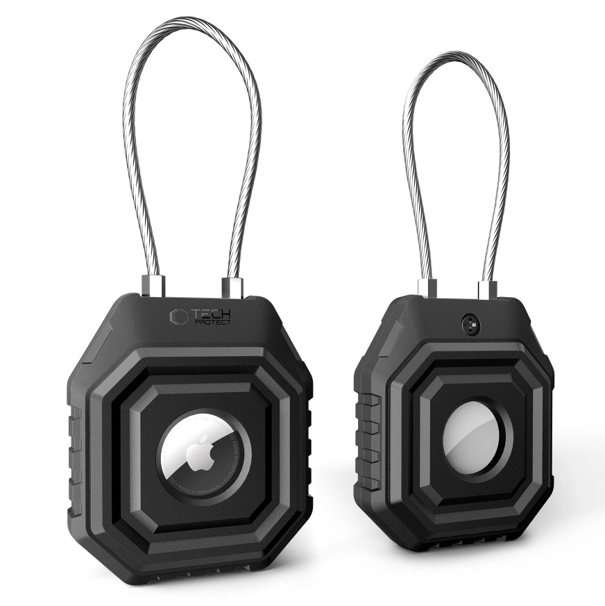 Etui / karabińczyk Tech-Protect Kevlar Seal do Apple AirTag 1 / 2, czarne