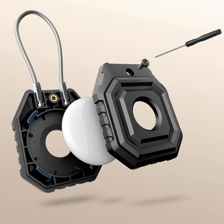Etui / karabińczyk Tech-Protect Kevlar Seal do Apple AirTag, czarne