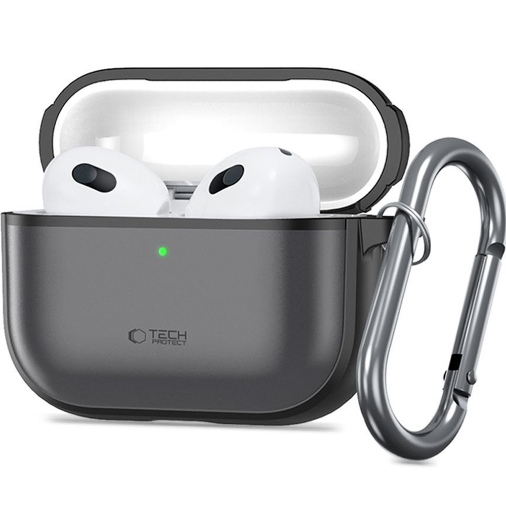 Etui Tech-Protect Magmat do Apple AirPods Pro 3, półprzezroczysto-czarne
