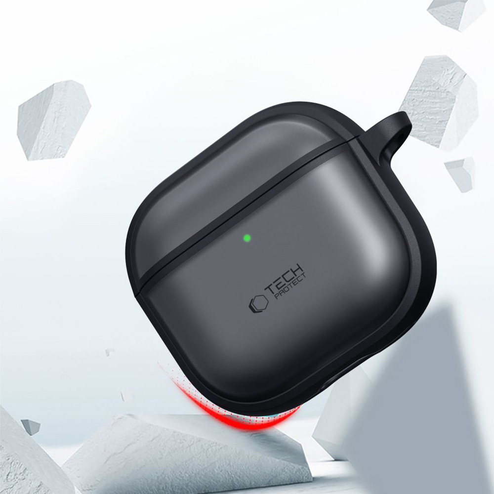 Etui Tech-Protect Magmat do Apple AirPods Pro 3, półprzezroczysto-czarne