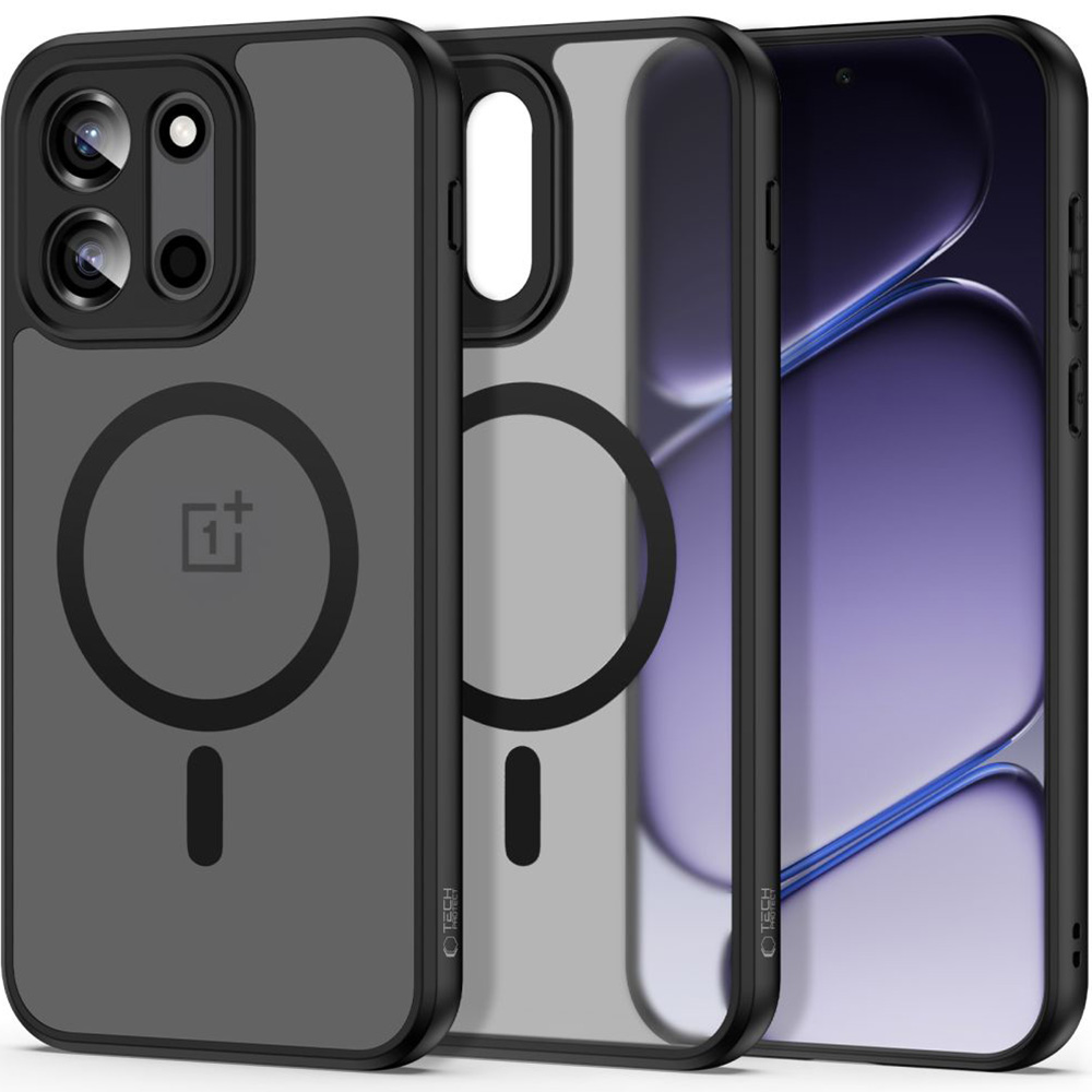 Etui Tech-Protect MagMat MagSafe do OnePlus Nord 6, przydymiono-czarne