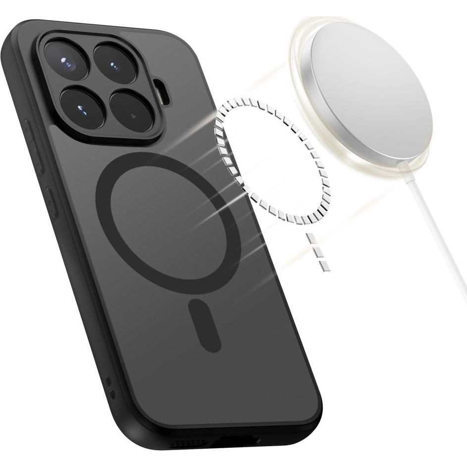 Etui Tech-Protect MagMat MagSafe do Xiaomi 17T, przydymiono-czarne. Solidne etui stworzone z TPU i PC kompatybilne z MagSafe gwarantuje komfortowe użytkowanie.