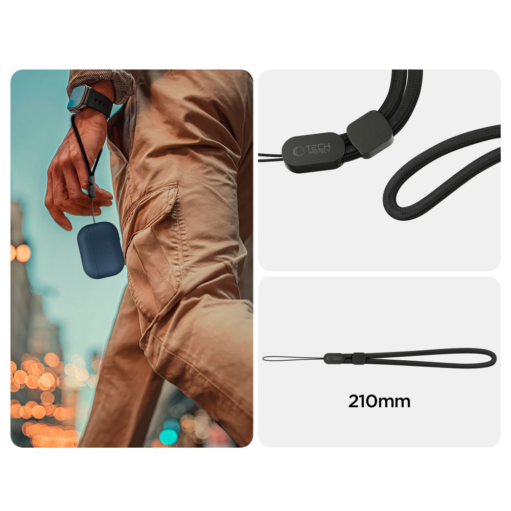 Etui Tech-Protect NaturalFit do AirPods Pro 3, granatowe