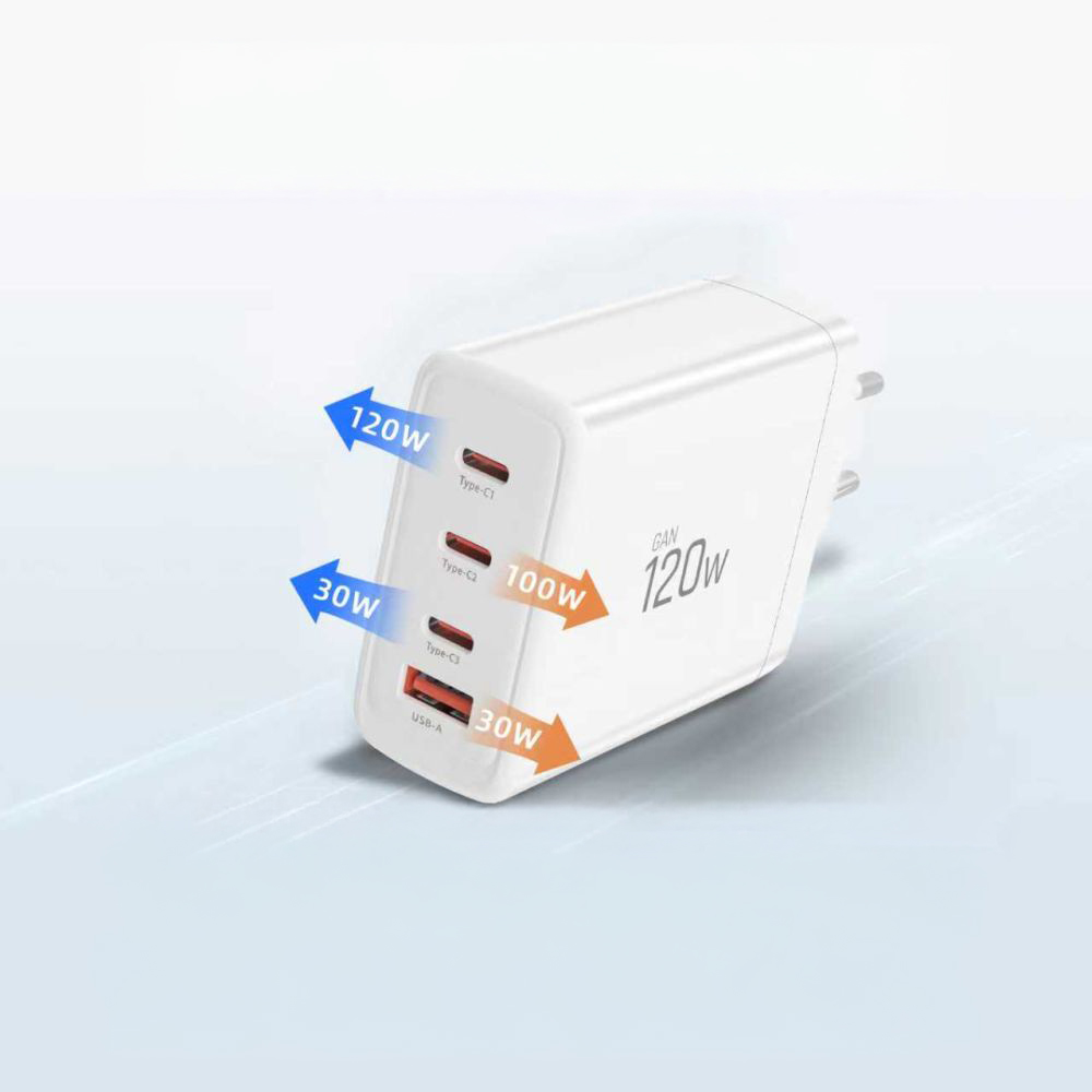 Tech-Protect NC120W-GAN, kompaktowy rozmiar, łatwa mobilność, praktyczna, biała
