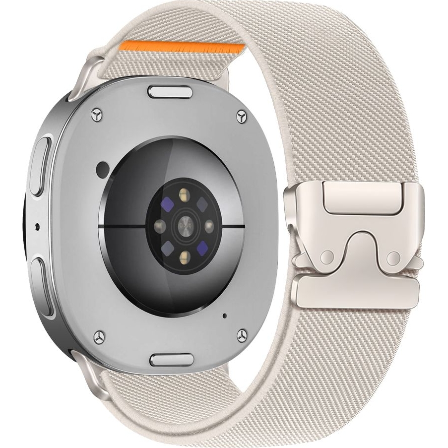 Pasek Tech-Protect Nylon Clasp z metalową klamrą do Galaxy Watch 8 / 9 / Classic, beżowy